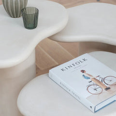 FURNIFIED Side Table Jonah Microskin 58cm