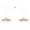 GOOD&MOJO Hanging Lamp Kalahari Wicker Double L