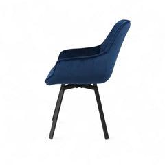 ZAGO Swivel Dining Chair Kana Velvet