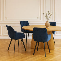 ZAGO Swivel Dining Chair Kana Velvet