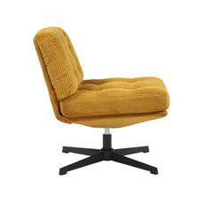 ZAGO Corduroy Swivel Armchair Karo