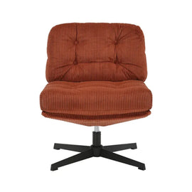 ZAGO Corduroy Swivel Armchair Karo