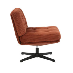 ZAGO Corduroy Swivel Armchair Karo