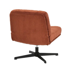 ZAGO Corduroy Swivel Armchair Karo