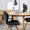 ZAGO Dining Chair Keri Wood Legs Soft Touch Fabric