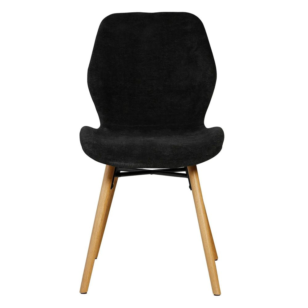 ZAGO Dining Chair Keri Wood Legs Soft Touch Fabric