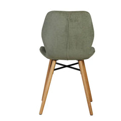 ZAGO Dining chair Keri Wood Legs Soft Touch Fabric