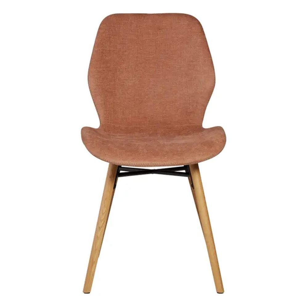 ZAGO Dining Chair Keri Wood Legs Soft Touch Fabric
