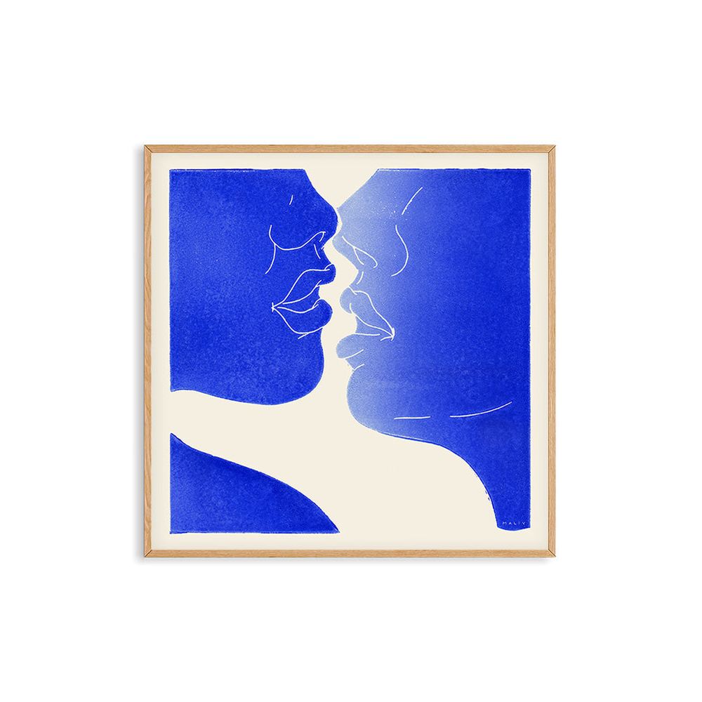PSTR STUDIO Art Print Maliv - Kiss 50x50cm