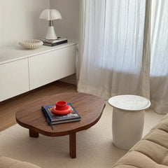 FURNIFIED Side Table Kivo Glossy Ceramic 36cm