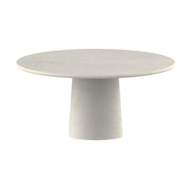 FURNIFIED Dining Table Legna Round Microskin