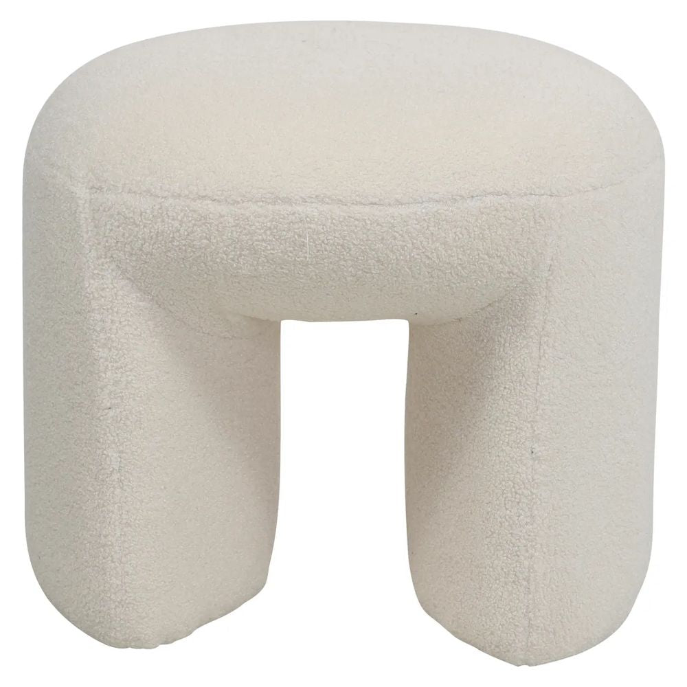 ZAGO Stool Lomos Natural Terry Fabric