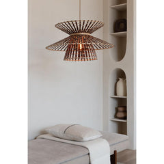 GOOD&MOJO Hanging Lamp Machu Picchu Bamboo 57cm