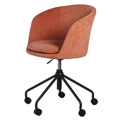 ZAGO Swivel Armchair Mado Soft Touch Salmon Fabric