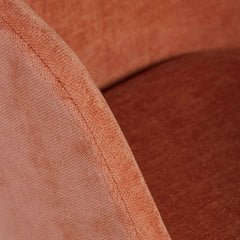 ZAGO Swivel Armchair Mado Soft Touch Salmon Fabric