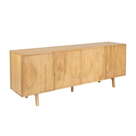 ZAGO Sideboard Magik Natural Oak 4 Doors 200cm
