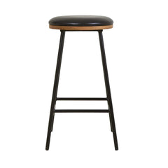 ZAGO Bar Stool Marcel Metal Legs Leather 76cm