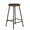 ZAGO Bar Stool Marcel Metal Legs Leather 67cm