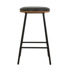 ZAGO Bar Stool Marcel Metal Legs Leather 76cm