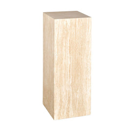 OPJET PARIS Side Table Large Maxime Travertine Effect 70cm
