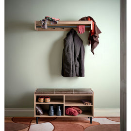 MAZE Storage Bench Gentle Walnut 78cm