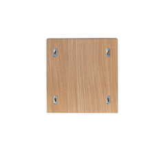 MAZE Bedside Table L-shelf Right Oak 30cm
