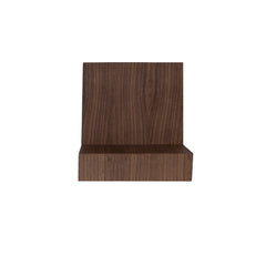 MAZE Bedside Table L-shelf Right Walnut 30cm