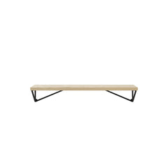 MAZE Shelf Pythagoras XS Oak Shelf + 2 Black Brackets