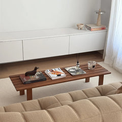 FURNIFIED Coffee Table Melanie Wooden