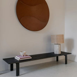 FURNIFIED Bench Melanie Black