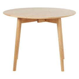 ZAGO Round Dining Table Mika Oak 100cm