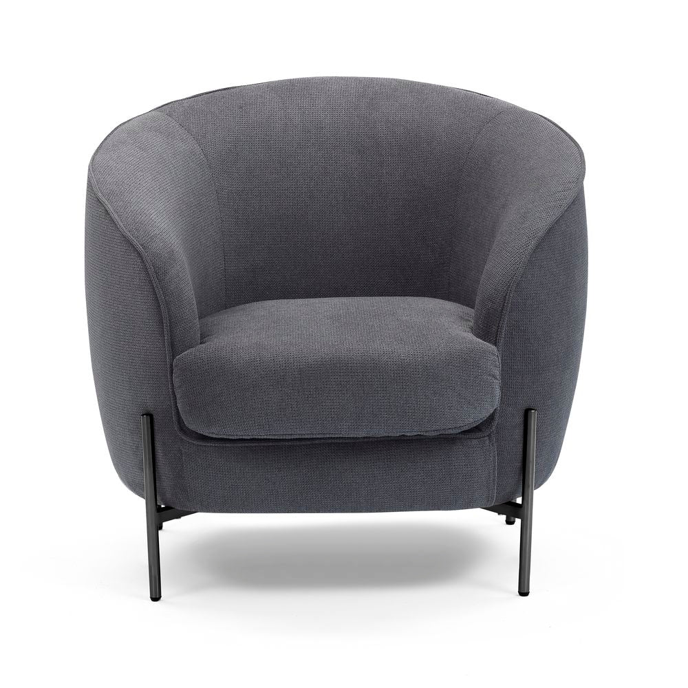 ZAGO Armchair Moon Black Legs Fabric