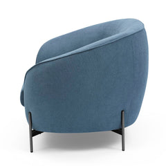 ZAGO 2- Seater Sofa Moon Black Legs Fabric