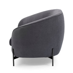 ZAGO 2- Seater Sofa Moon Black Legs Fabric