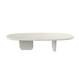 FURNIFIED Coffee Table Ido White Microskin 165cm