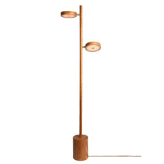 GOOD&MOJO Floor Lamp Okinawa Ashwood With 2 Shades