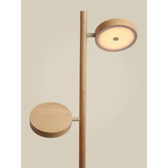 GOOD&MOJO Floor Lamp Okinawa Ashwood With 2 Shades