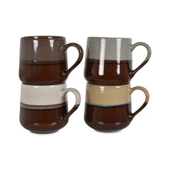 OPJET PARIS Set Of 4 Mug Lion 8cm