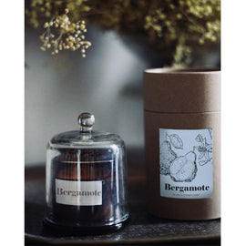 OPJET PARIS Candle Sparkling Bergamot In Glass Cloche 18cm