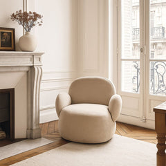 OPJET PARIS Swivel Armchair Retroplush Polyester 77cm