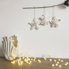 OPJET PARIS-Lamp Guirland pearly gold LED ball 150cm