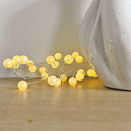 OPJET PARIS Lamp Guirland Pearly Gold Ball 150cm