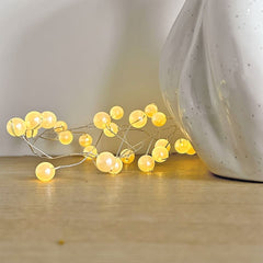 OPJET PARIS-Lamp Guirland pearly gold LED ball 150cm