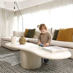 FURNIFIED Coffee Table Orleans Microskin 142cm