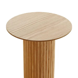 ZAGO Side Table Palm Oak Veneer ⌀45cm