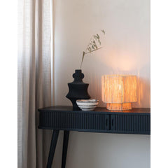 GOOD&MOJO Table Lamp Panama Raffia 26cm