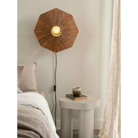 GOOD&MOJO Wall Lamp Panama Raffia 45cm