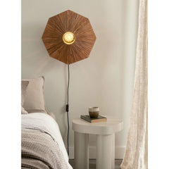 GOOD&MOJO Wall Lamp Panama Raffia 45cm