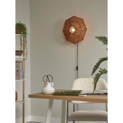 GOOD&MOJO Wall Lamp Panama Raffia 45cm