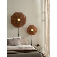 GOOD&MOJO Wall Lamp Panama Raffia 65cm